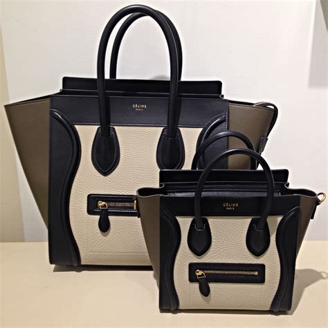 celine luggage bag micro vs mini|celine micro handbags.